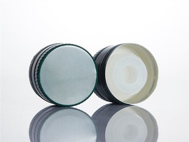 Green Stocked Oil Bottle Caps