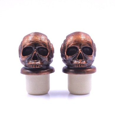 Skull Zinc Alloy Custom Polymer Stopper