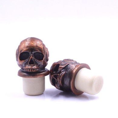 Skull Zinc Alloy Custom Polymer Stopper