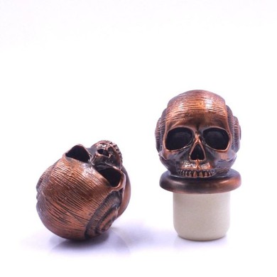 Skull Zinc Alloy Custom Polymer Stopper