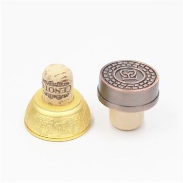 19.5mm Zinc Alloy Metal Whiskey Whisky Bottle Stopper