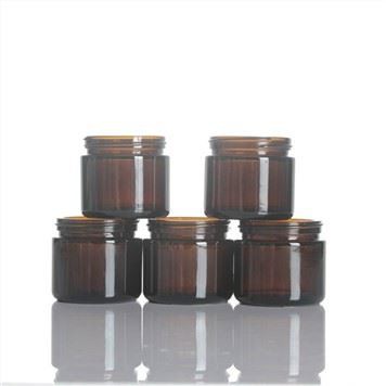 2oz 3oz Amber Brown Glass Jar