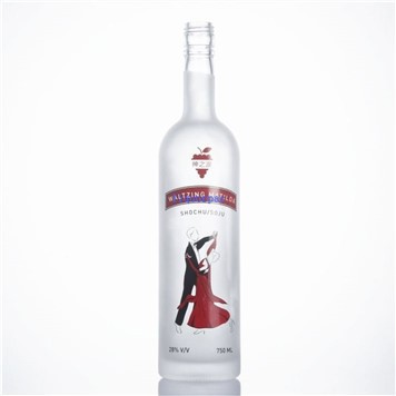 750ml Glass Bottle With Silk Screen Printing