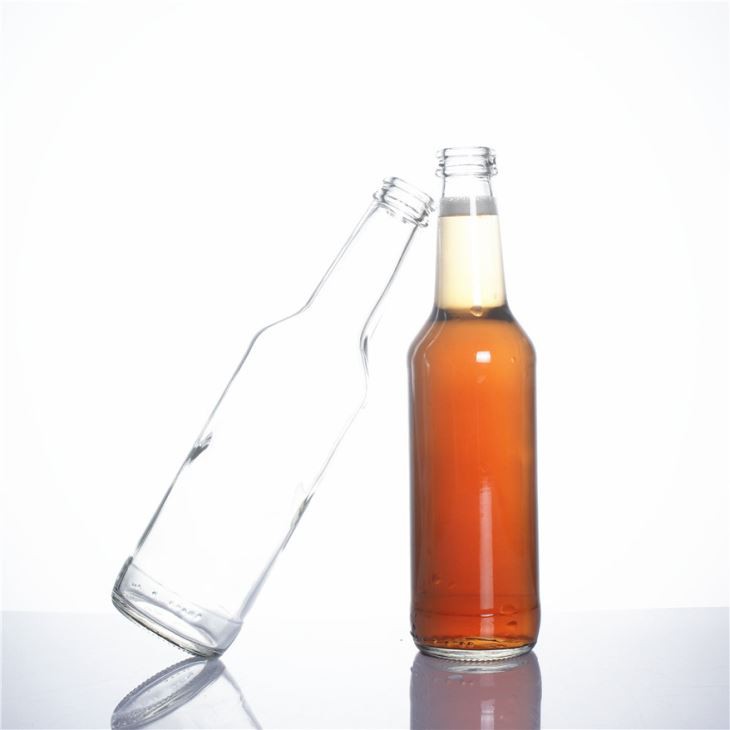 Stocked 275ml Clear Beverage Glass Bottle